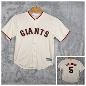 Majestic Cool Base San Francisco Giants Jersey Mens Large Personalized Southwick